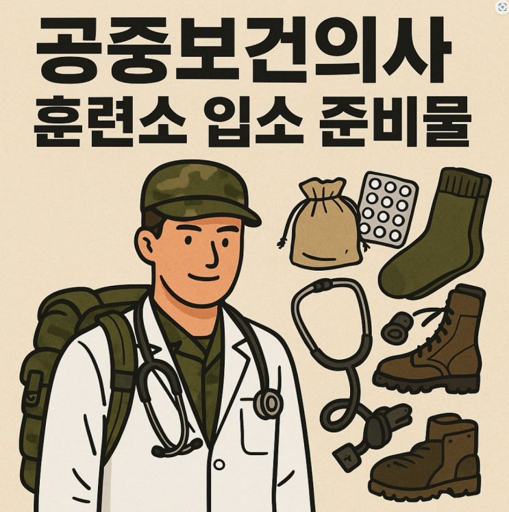  의과 치과 한의과 공중보건의 공보의 논산훈련소 후기 1-입소 준비물