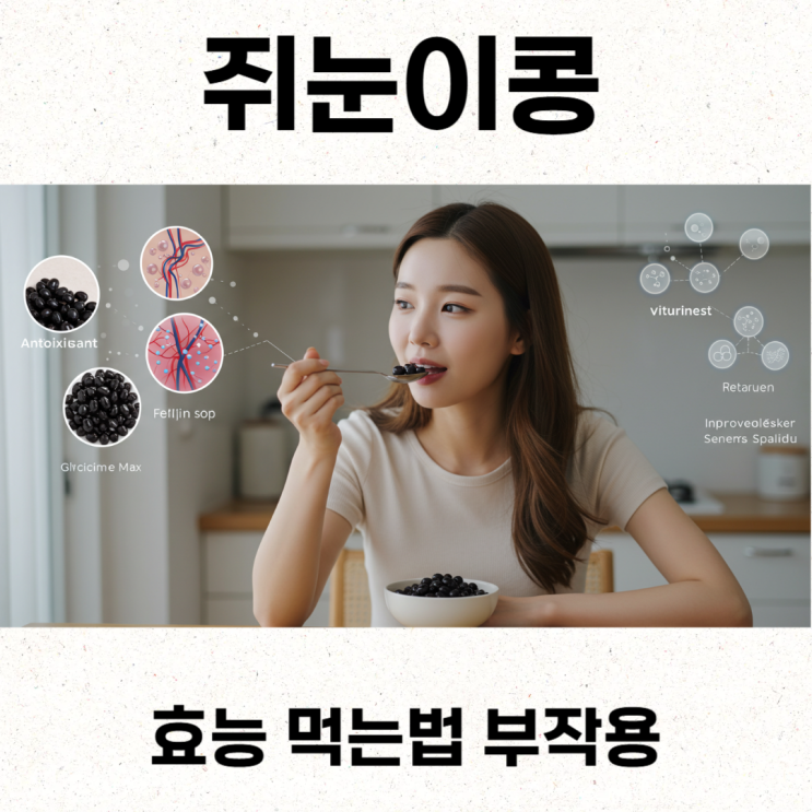  쥐눈이콩효능 먹는법 부작용
