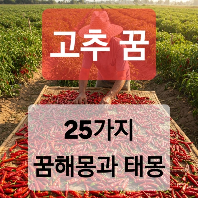 [고추 꿈] "아들이 태어날 징조? 고추 꿈풀이 25가지"