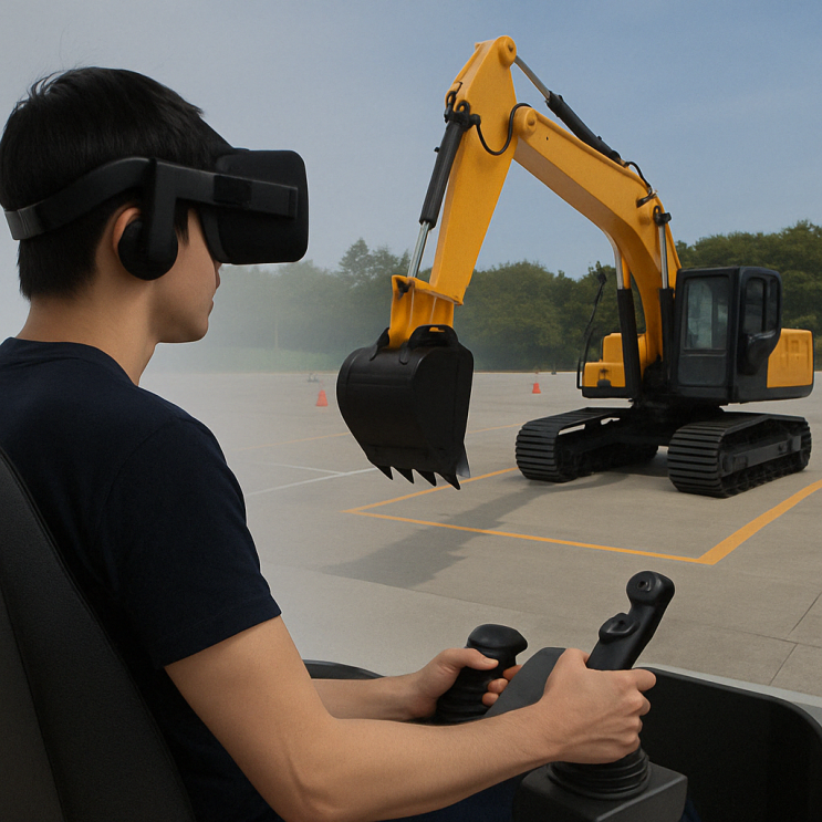  VR(가상현실)로 연습하는 굴착기 실기시험, 알고계셨나요?