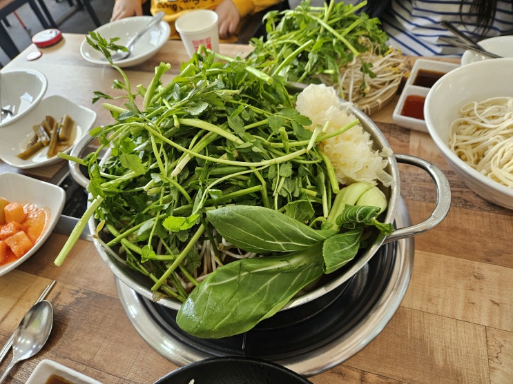  병점 미나리의 끝 샤브샤브 맛집 '능동칼국수'