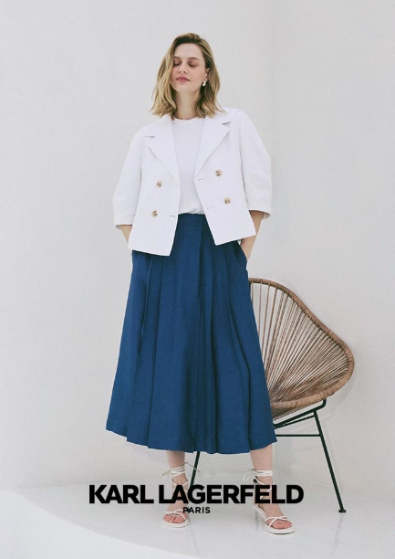 칼라거펠트 25SS 아세테이트 스커트팬츠