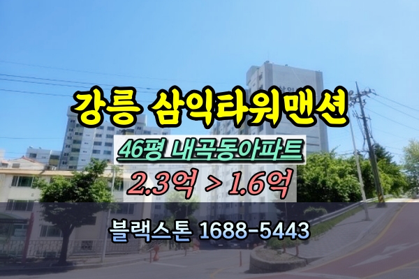  강릉시 내곡동 삼익타워맨션 경매 46평 [2024타경695]