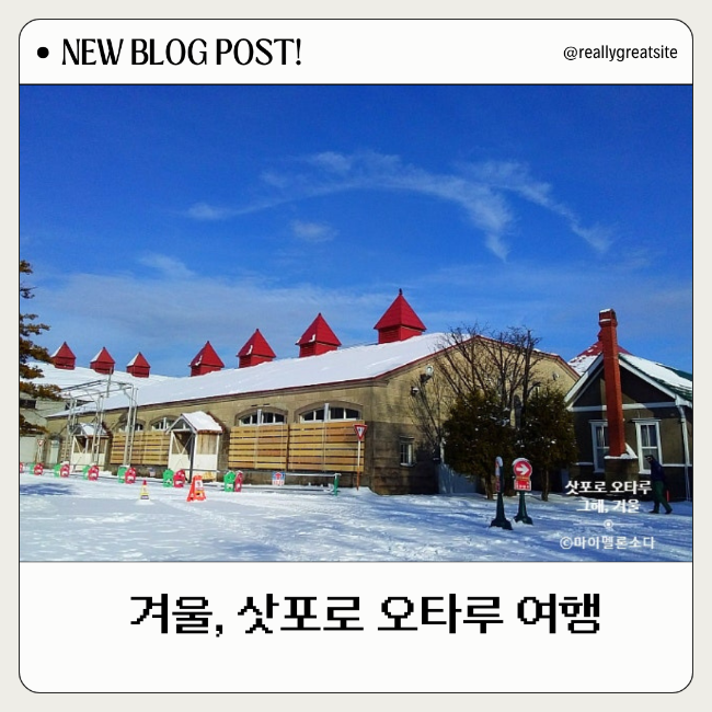  일본 삿포로 오타루 겨울 여행들