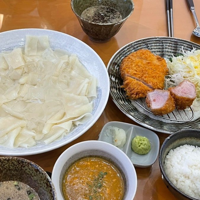  순천 돈가스 맛집 정동 순천점, 넓적우동 모듬카츠
