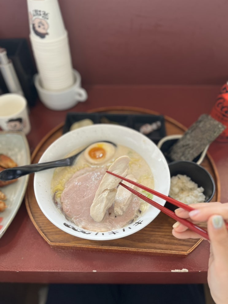  수완지구라멘 키리라멘에서 점심데이트, 주차걱정 노노