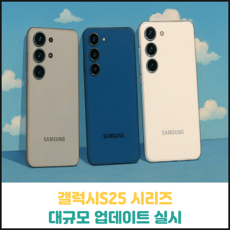 갤럭시S25 시리즈 대규모 업데이트 실시 갤럭시S25 시리즈 대규모 업데이트 실시