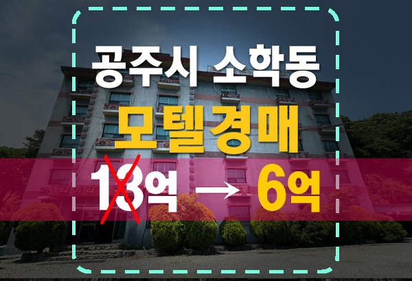  공주시 소학동 타이타닉모텔 숙박시설 반값 경매