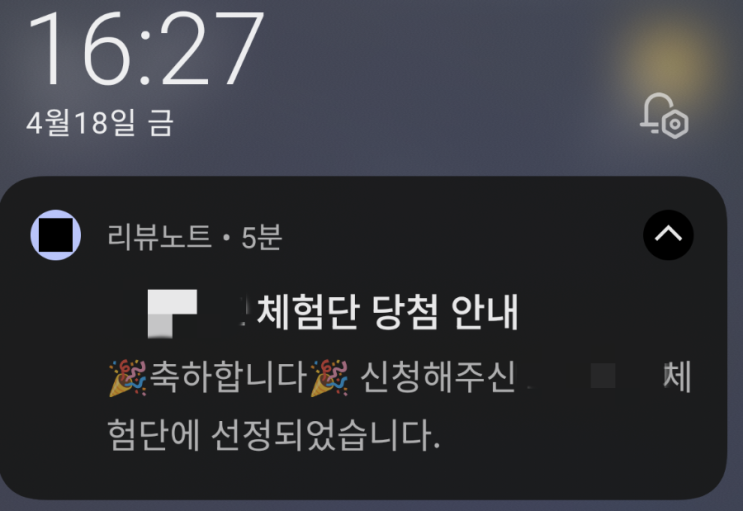  초보 블로거의 첫 체험단 선정 소식