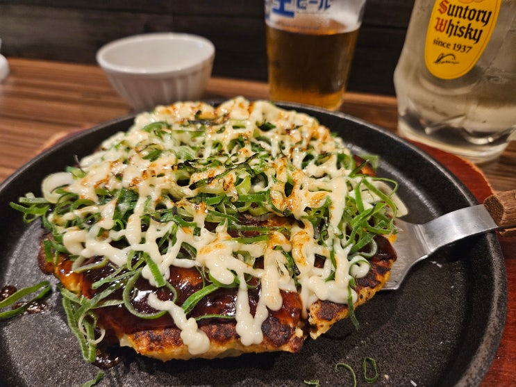  오카야마 오코노미야키 맛집 이자카야 아오야마 Aoyama てっぱん家 青山 本店