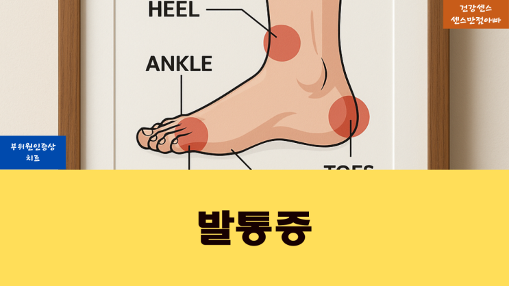  발 통증 부위 원인 증상 및 치료