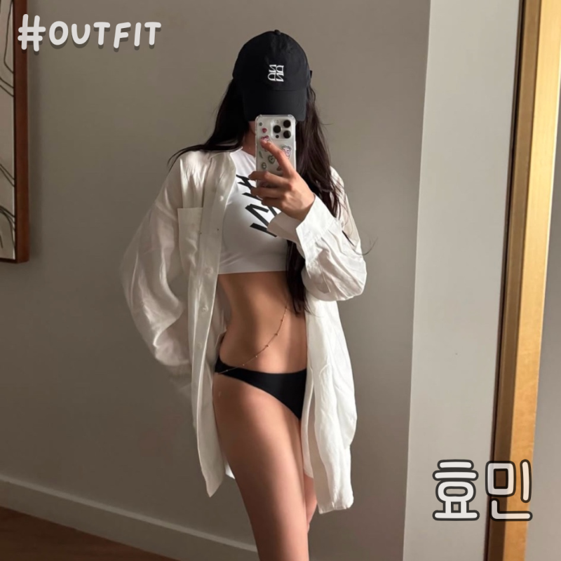 신혼여행에서 워너비 몸매 뽐낸 효민 비키니 수영복 패션