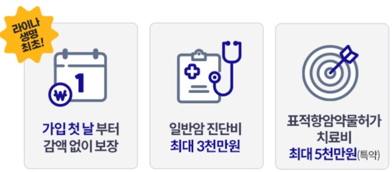 갱신형 암보험 라이나생명 첫날부터암보험 보험료 계산해 보기