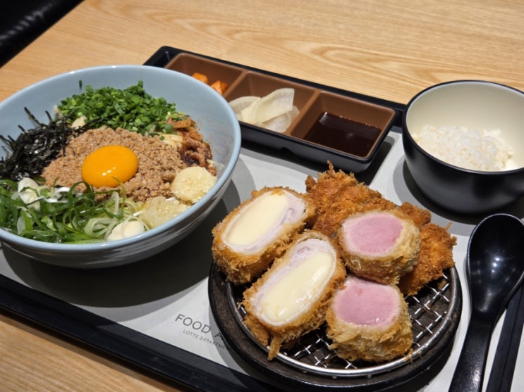  동탄롯데백화점맛집 아이 먹기 좋은 돈까스 소바 덴키카츠
