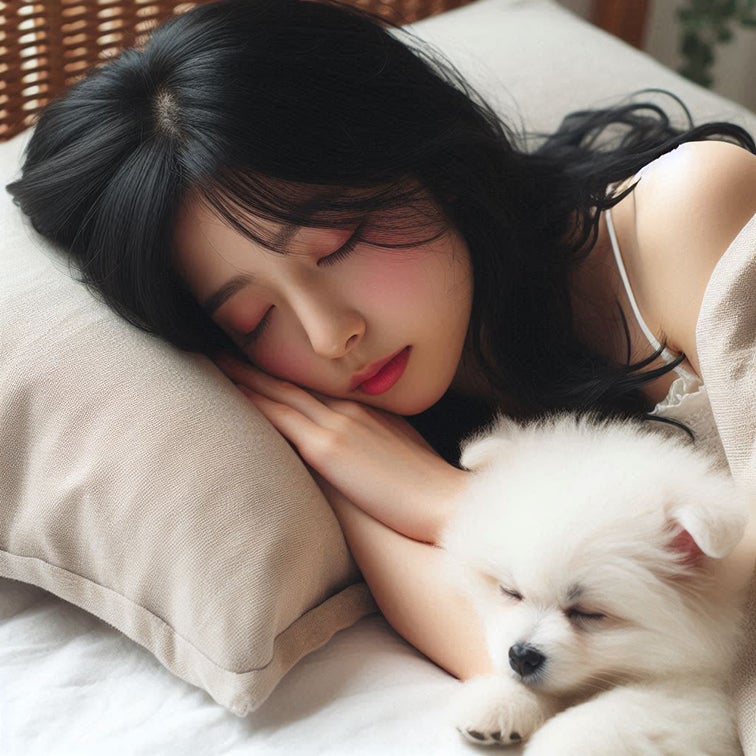 하얀 강아지 꿈 태몽 안는꿈 검은 강아지 꿈 상황별 해몽