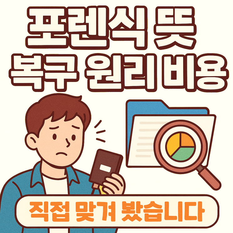  포렌식 뜻 복구 원리 비용