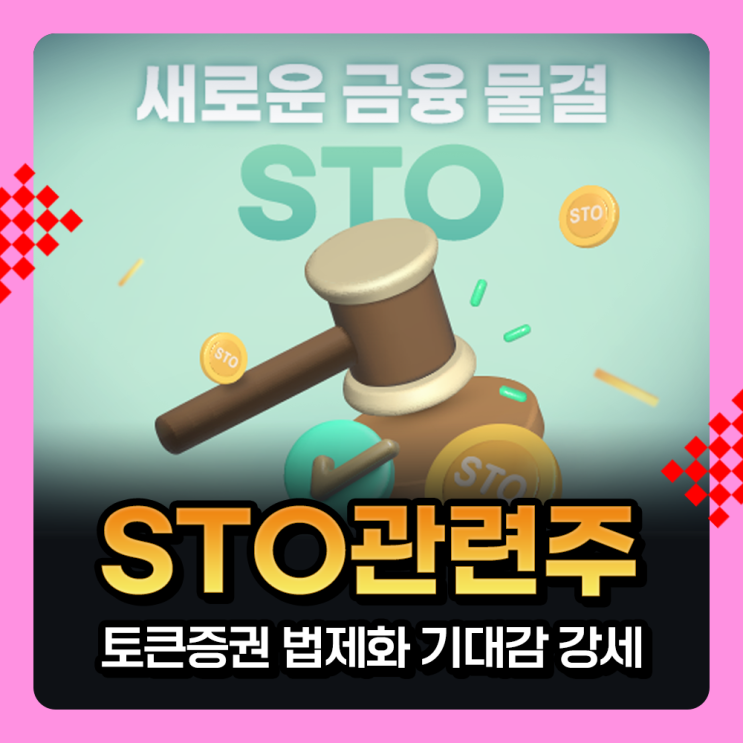  STO 관련주 '토큰증권 법제화' 대선 공약 기대감에 강세