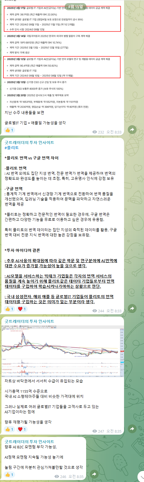 플리토 (애플 AI 관련주?) : 네이버 블로그