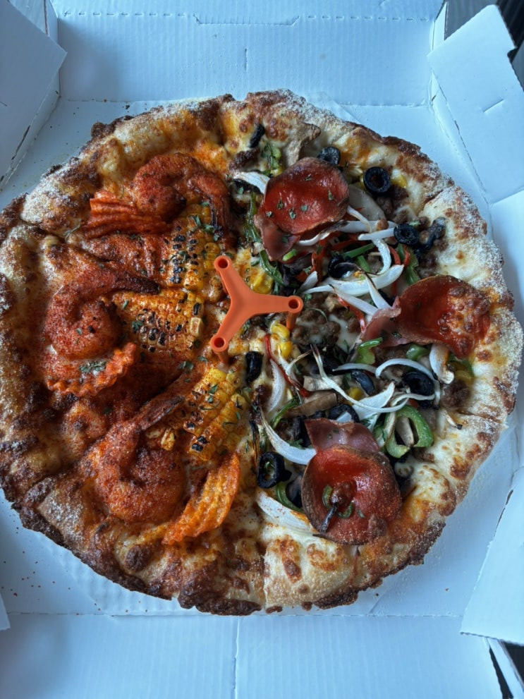  평택 맛집 | 노모어피자, 쫄깃한 도우의 반반피자가 맛있는 피자 맛집