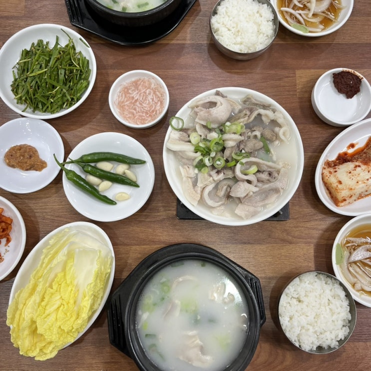  추억의 맛 창원 상남동 국밥 맛집 원돼지국밥