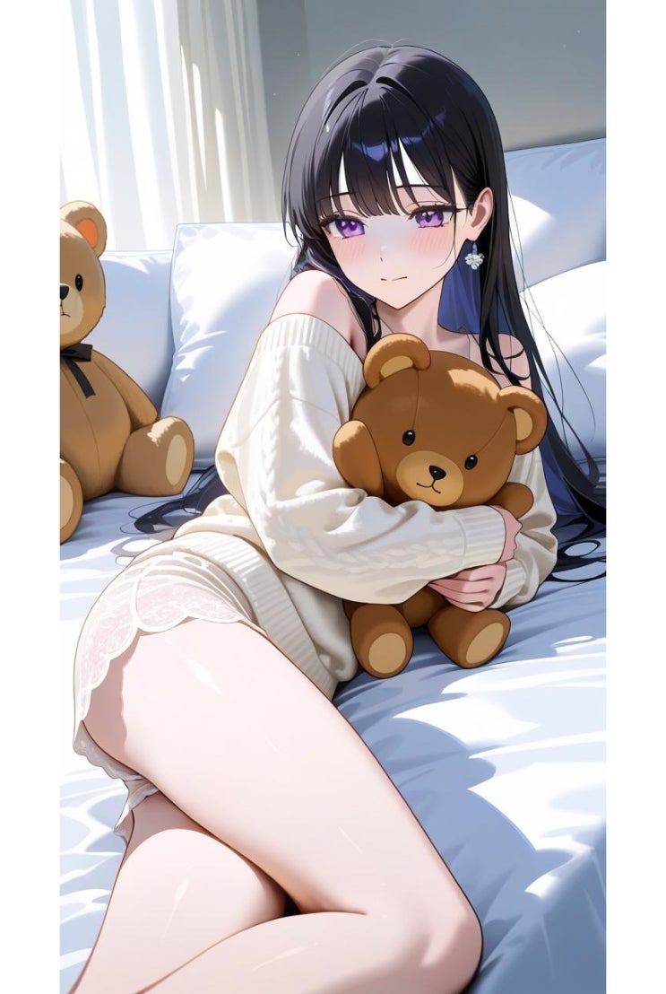  침대위의 소녀