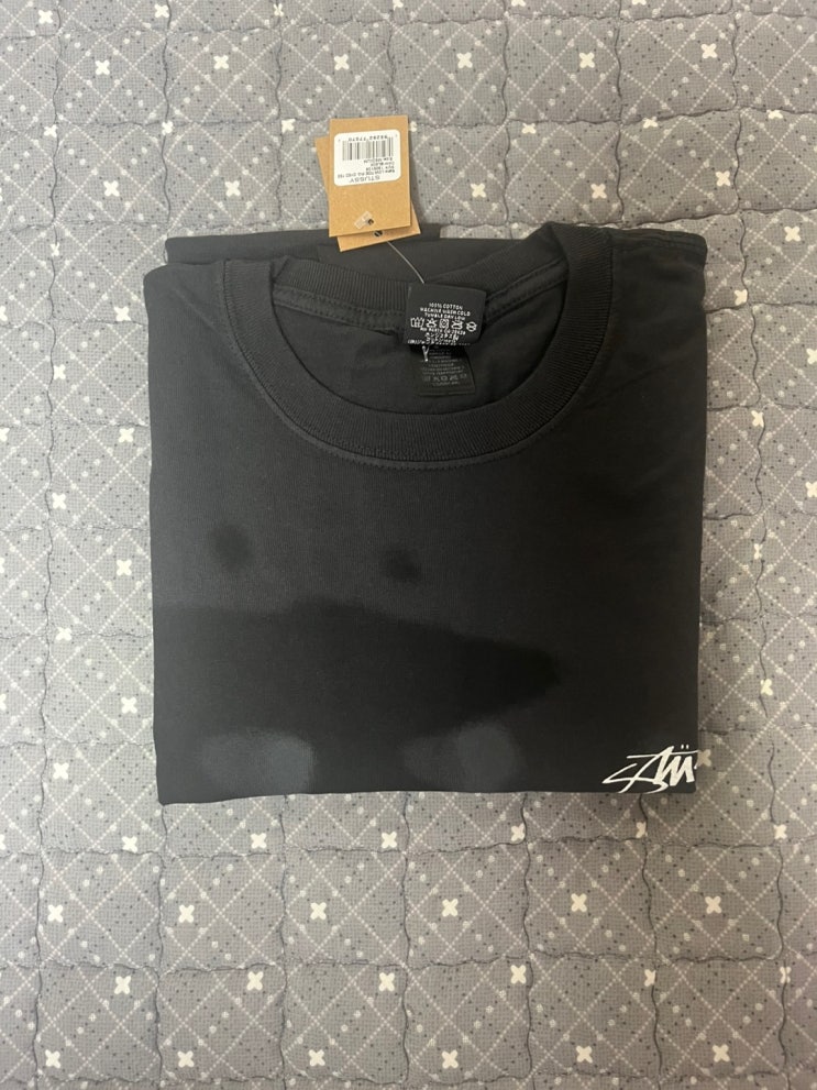 스투시 로우 타이드 피그먼트 다이드 티셔츠 블랙 리뷰(Stussy Low Tide Pigment Dyed T-Shirt Black)-1905139