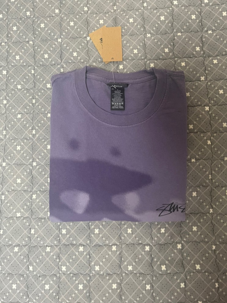 스투시 로우 타이드 피그먼트 다이드 티셔츠 그레이프 리뷰(Stussy Low Tide Pigment Dyed T-Shirt Grape)-1905139