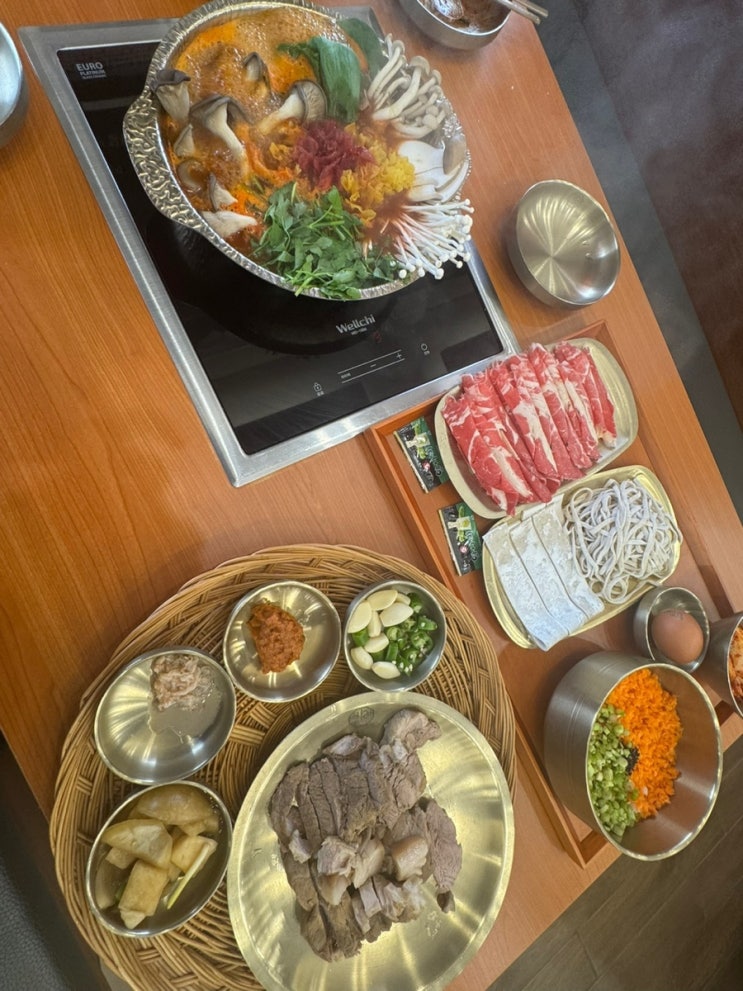  수원역 점심맛집 기장옥샤브칼국수
