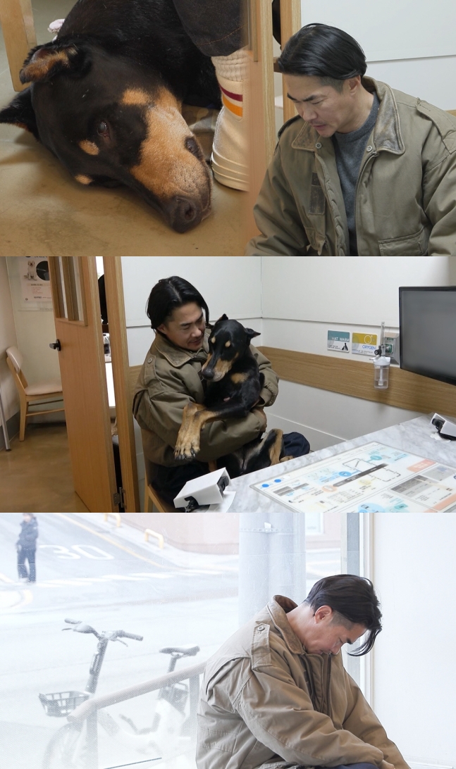 <b>배정남 반려견 전신마비</b> 이겨냈건만 악성종양 근육암 또 수술... 