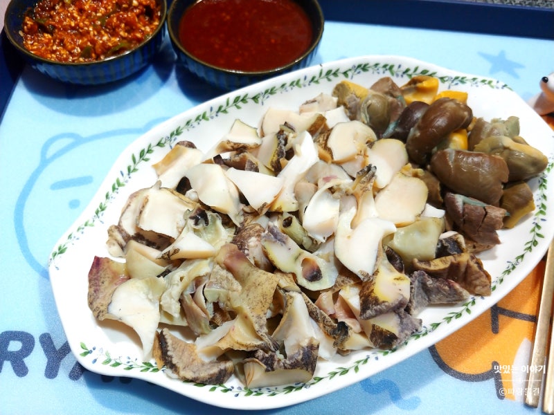 참소라 삶는법  참소라 해감부터 손질법 삶는법 참소라숙회 먹기