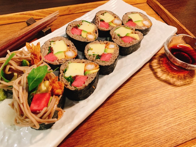  삼성역 직장인들이 줄서서 먹는 웨이팅 맛집 <부타이1막>(마제소바, 감태소바마끼)