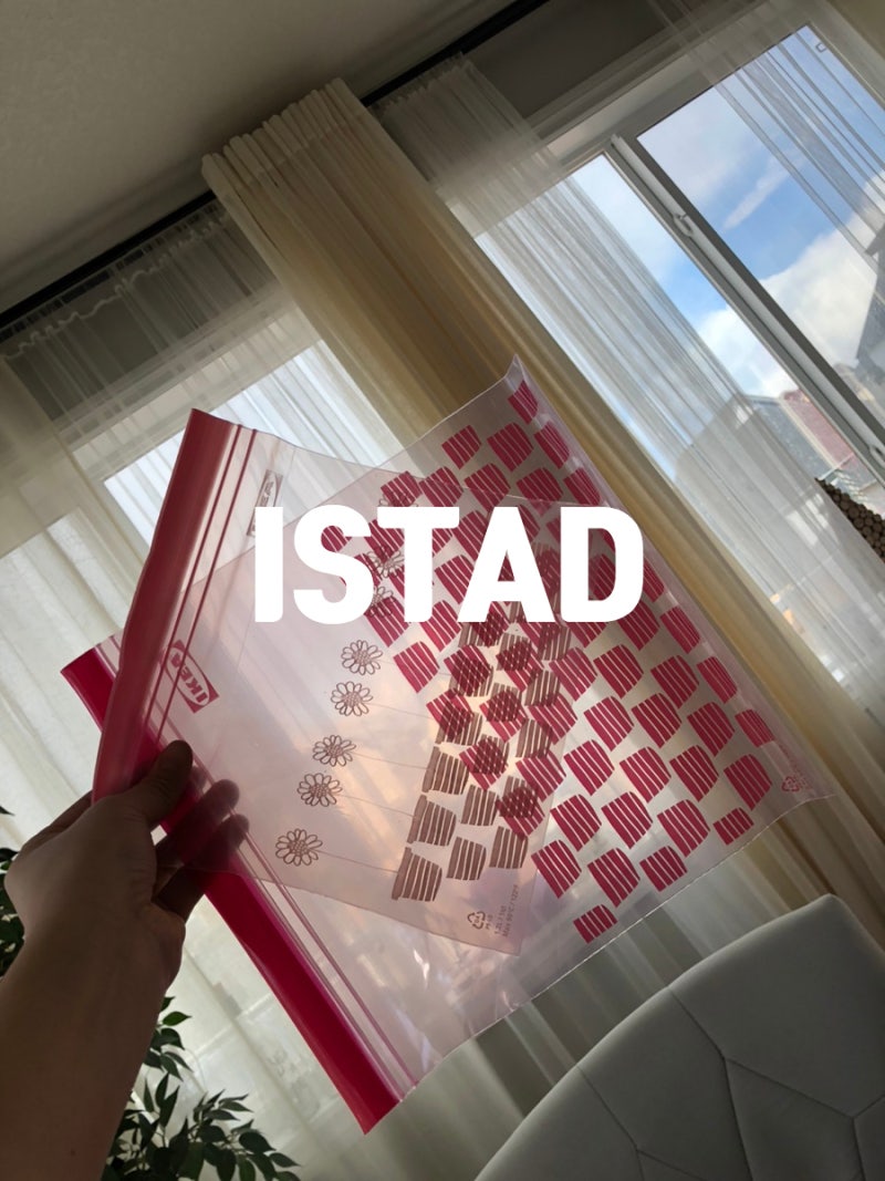 이케아 추천템 ISTAD 슬라이드 지퍼백 이케아꿀템 냉동실정리 음식 소분 필수템
