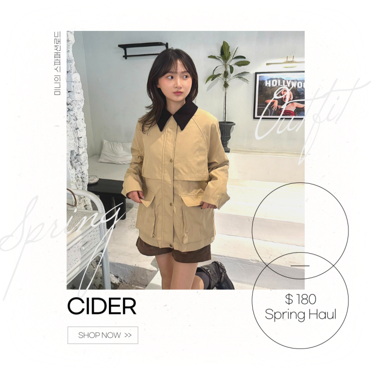  샵사이다 후기 20만원어치 벚꽃 코디 15% 할인코드