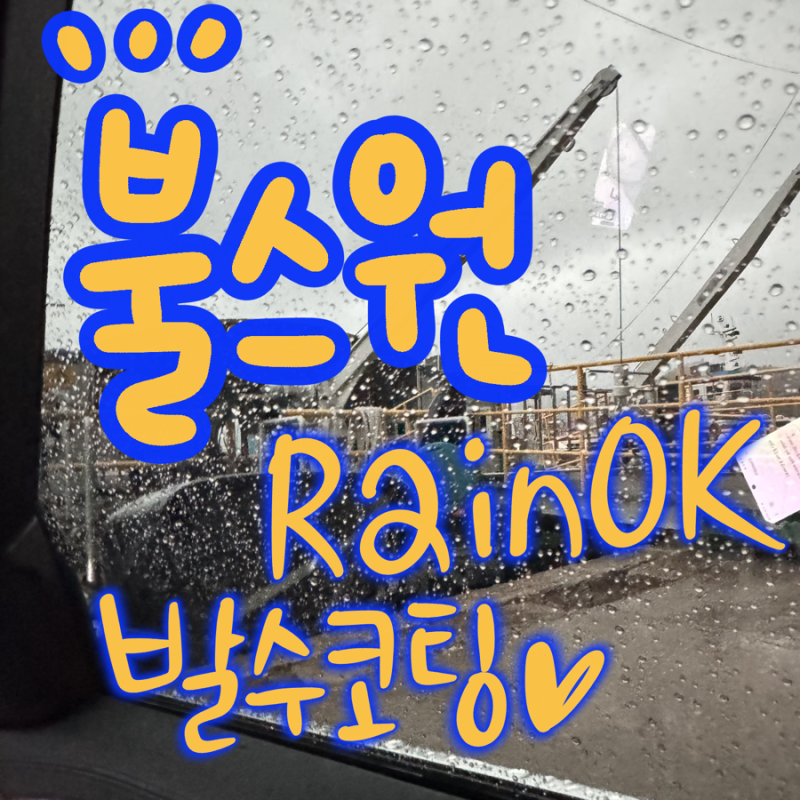 레인OK 코스트코 불스원 발수코팅 사용법 효과