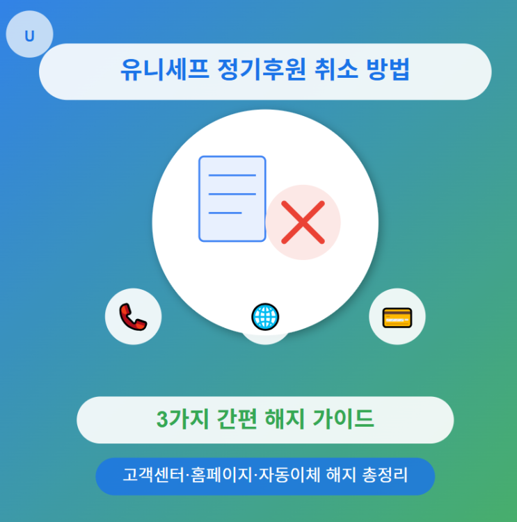  유니세프 정기후원 취소 및 해지 방법 완벽 가이드: 알아두면 좋은 모든 것 (고객센터 번호)