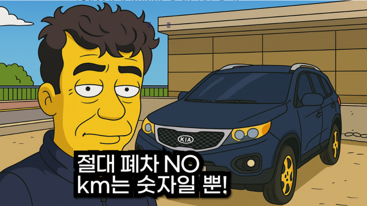  km 많은 쏘렌토R은 폐차 말고 중고차 수출로 더 받아보세요.