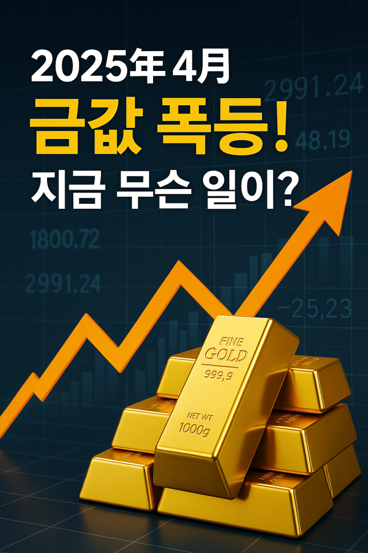  <재테크> 2025년 4월 금값 폭등! 지금 무슨 일이?