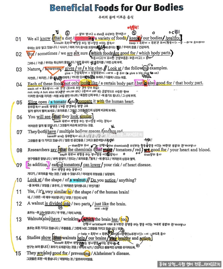 중3 능률 김성곤 2과 본문분석 필기노트 및 강의 _ 광희중 3학년 1학기 중간 내신대비용