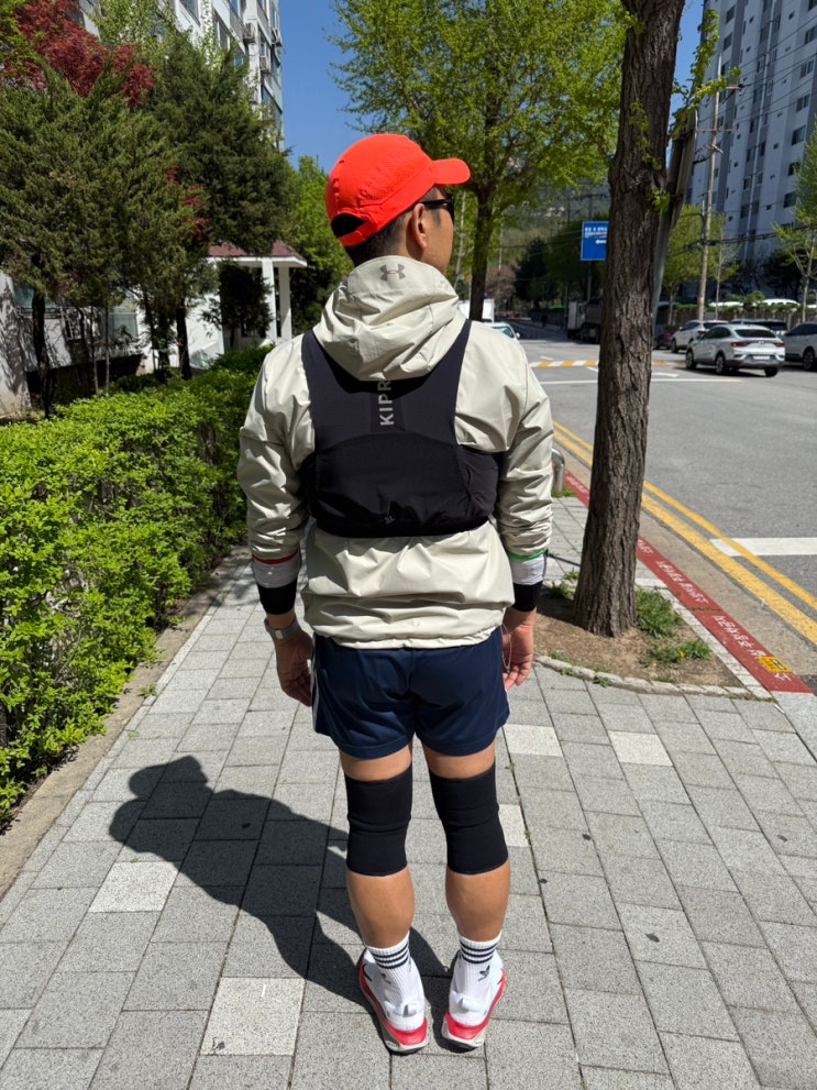  초보 러너의 32차 일지 (환절기 감기로 힘들었던 러닝 그래도 새로 구입한 데카트론 러닝 조끼, 러닝 모자는 좋다!   )