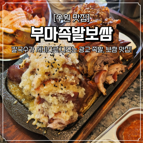  수원족발맛집 부마보쌈족발 광교 회식 장소 추천
