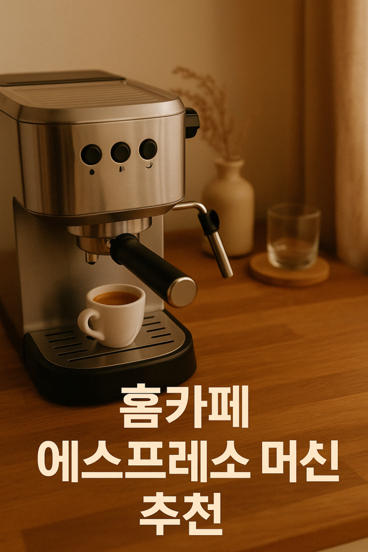  홈카페에서도 에스프레소! 입문용 머신 추천과 운영 팁