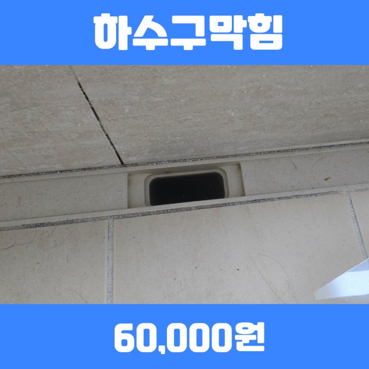  분당고압세척 수지하수구 진행건