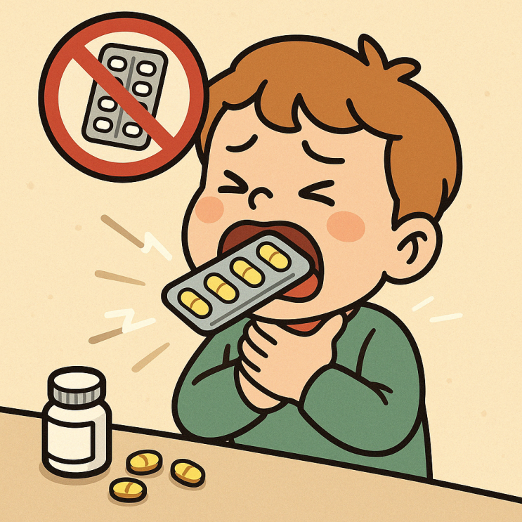  PTP 약 포장재 삼킴 사고 원인과 예방법