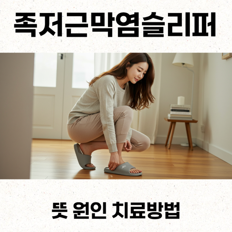  족저근막염슬리퍼 뜻 원인 치료방법