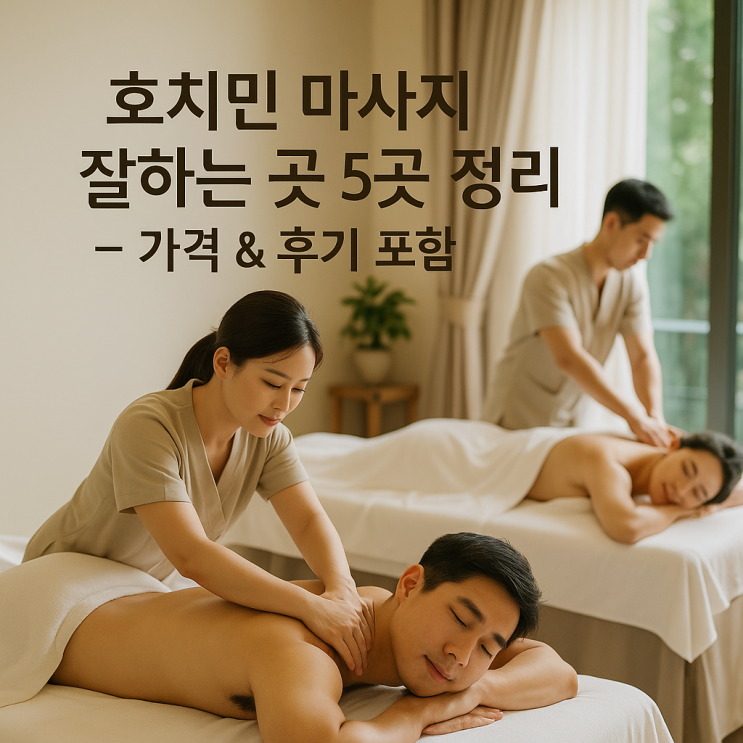  호치민 마사지 잘하는 곳 5곳 정리 – 가격 & 후기까지 한 번에!