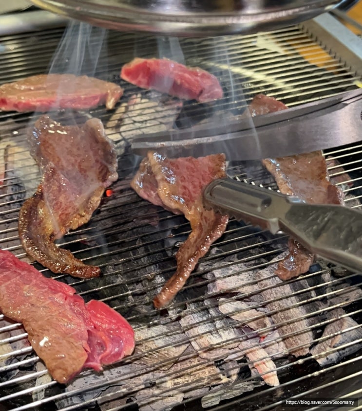  통정한우 고기집 주차장 상차림비 무료 천안 신방동 맛집