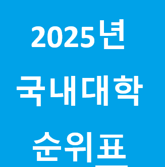  2025년 기준 한국 대학 순위