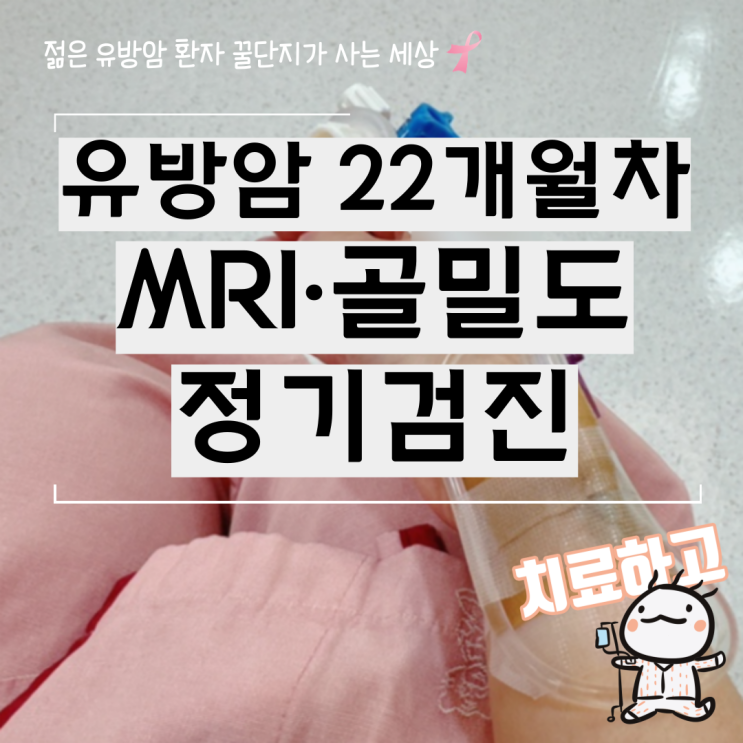  유방암 진단 22개월 차 가슴 MRI 골밀도 정기검진 후기