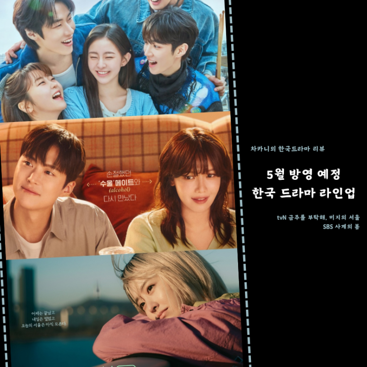 tvN <b>금주를 부탁해 최수영 공명</b> 미지의 서울 박보영 SBS 사계의... 
