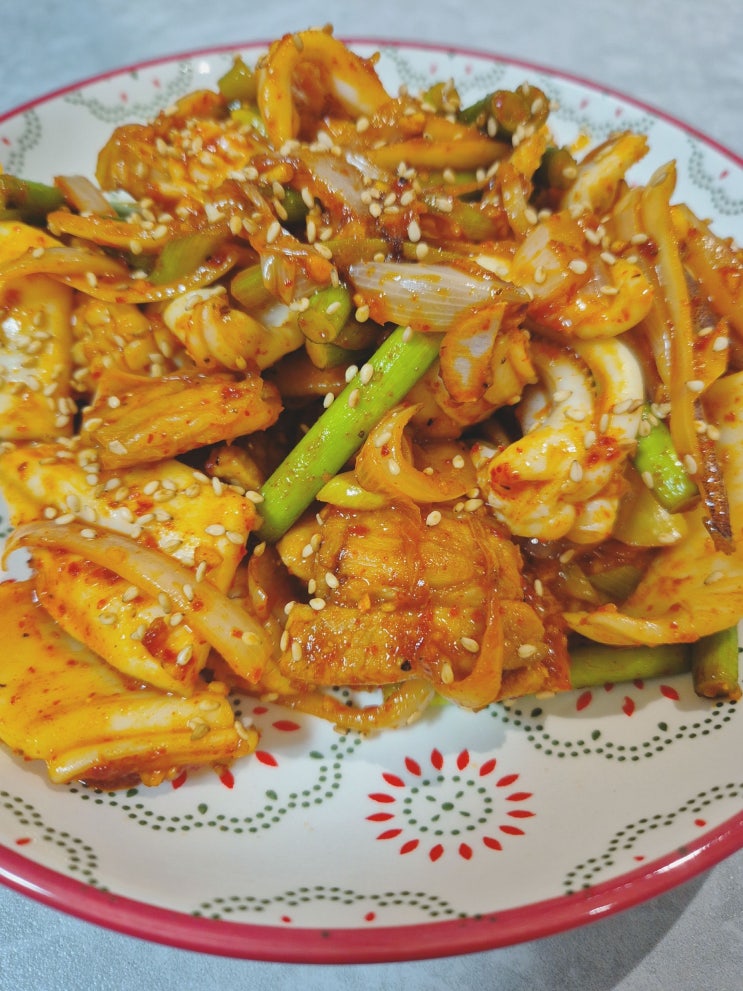  셰프 남편 요리 3. – 간단한 오삼불고기 레시피, 밥도둑 집밥 완성!